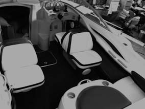 Recovered boat seats, marine grade vinyl.