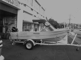 Fryran boat canopy, with aluminium frame using acrylic Sunbrella canvas. Vislon 10 YKK zips.